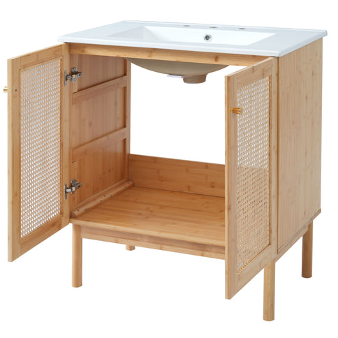 Bathroom Vanity Cabinet With Doors, Soft Close Design