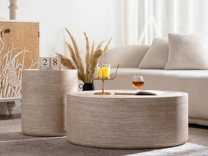 Round Coffee Table For Living Room - Amber
