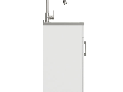 Modern Shaker All-In-One Laundry Utility Sink And Cabinet With Pull-Out Faucet