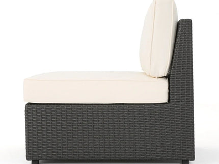 Santa Cruz - Outdoor 8 Piece Sectional Set - Dark Brown