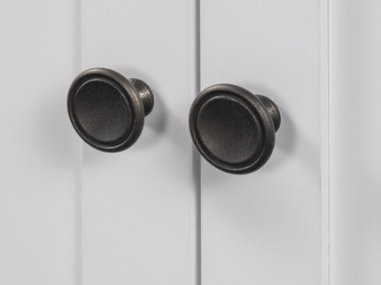 Modern Sleek Bathroom Vanity Elegant Ceramic Sink With Solid Wood Frame Open Style Shelf - White