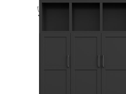 Hall Tree With 4 Hidden Cabinets
