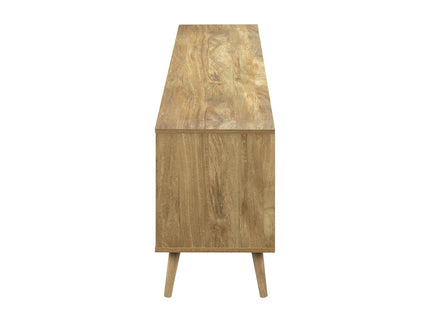 TV Stand Console With Storage Drawers And Cabinets - Walnut
