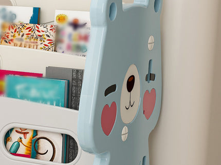 Kids Toy Storage Organizer With 2 Tier Bookshelf, Toy Storage With 12 Bins