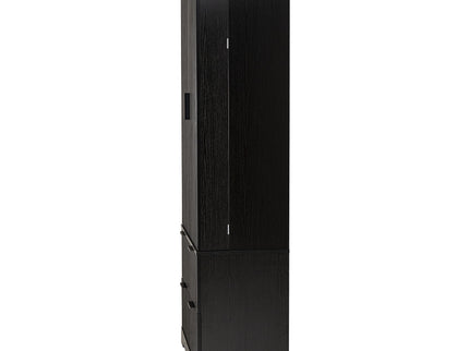 Fluted Kitchen Pantry Cabinet With 2 Large Drawers & 8 Door Spice Rack