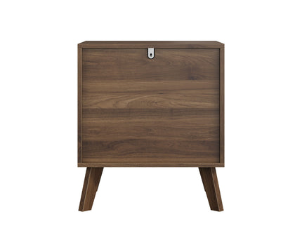 Medieval Double Drawer Bedside Table