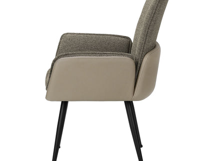 Dining Chair For Kitchen (Set of 2) - Brown / Gray
