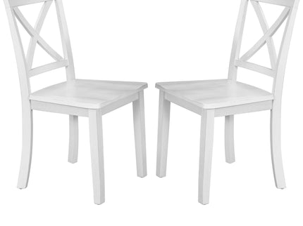 5 Pieces Dining Table And Chairs Set For 4 Persons, Kitchen Room Solid Wood Table With 4 Chairs