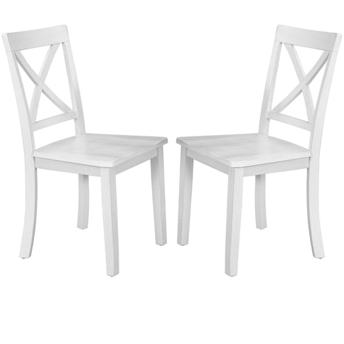 5 Pieces Dining Table And Chairs Set For 4 Persons, Kitchen Room Solid Wood Table With 4 Chairs