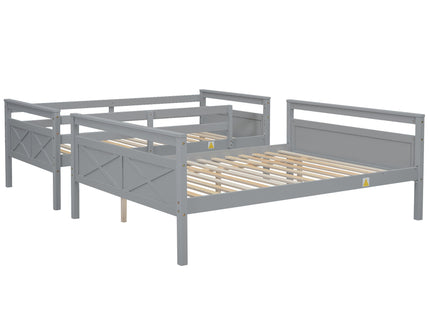 Bunk Bed With Ladder And Safety Guardrail