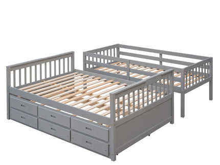 Bunk Bed With Twin Size Trundle And Drawers