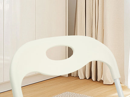 Folding Chairs, Stackable & Waterproof (Set of 4) - White