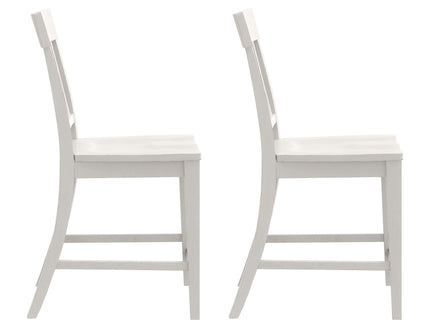 Slat Back Counter Stools (Set of 2) - White