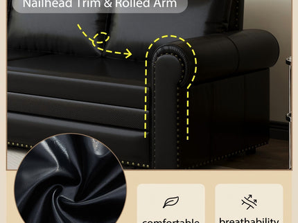 Chesterfield Sofa & Pull Out Bed