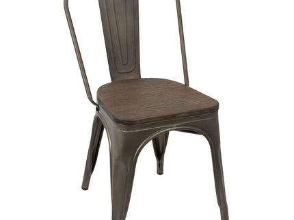 Oregon - IndustrialFarmhouse Stackable Dining Chair (Set of 2)