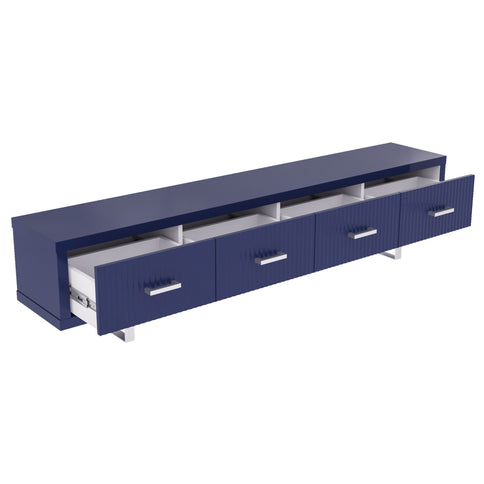 TV Stand With Slatted Drawers