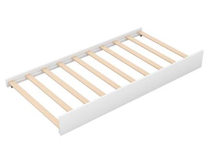 House Bed With Trundle In, Twin Size - White