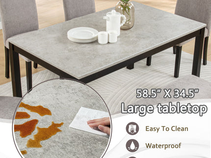 6 Piece Dining Table Set With Bench And Chairs