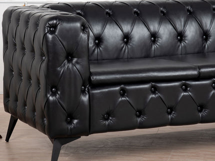 Square Arm Removable Cushion 3 Seater Sofa