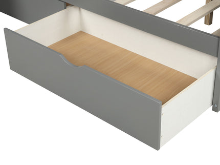Bunk Bed With Storage Staircase, Slide, Desk, Drawers, And Shelves