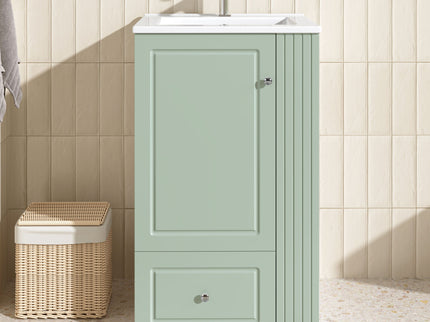 Modern Freestanding Bathroom Vanity With Sink, Soft-Close Drawer, Towel Bar