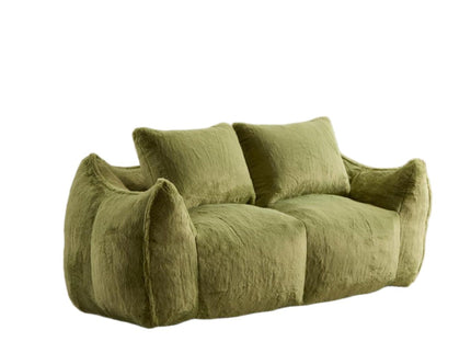 Giant Bean Bag Couch, Ultra Soft Fluffy Loveseat For Living Room