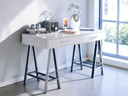 Coleen - High Gloss Writing Desk With USB