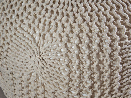 Bordeaux - Knitted Round Pouf