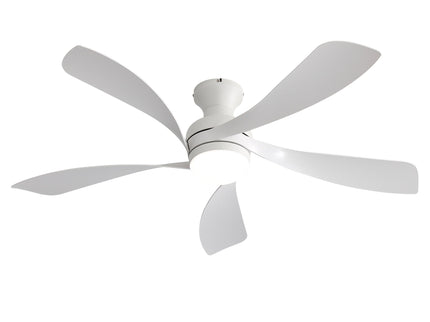 52" Ceiling Fan With 3 Color Dimmable LED Light, DC Reversible Motor, 6 Speed Settings