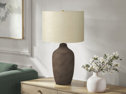 Lighting, Table Lamp, Ceramic, Resin, Contemporary - Gray