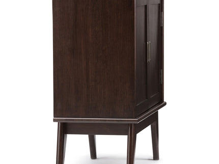 Draper - Low Storage Cabinet - Medium Auburn Brown