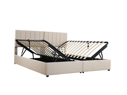 Upholstered Platform Bed With A Hydraulic Storage System