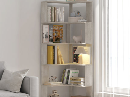 L-Shaped Corner Bookshelf