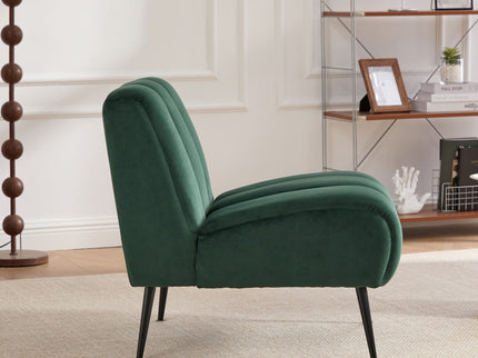 Upholstered Armless Chair For Living Room