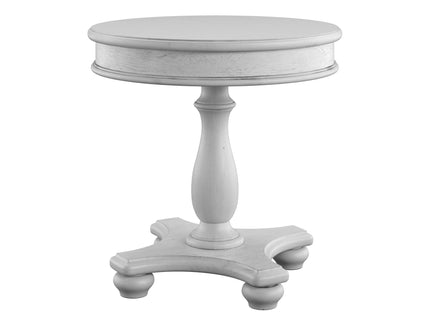 Round End Table - Gray