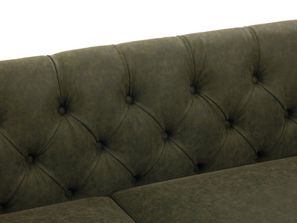 Chesterfield Sofa With Flared Arms For Living Room