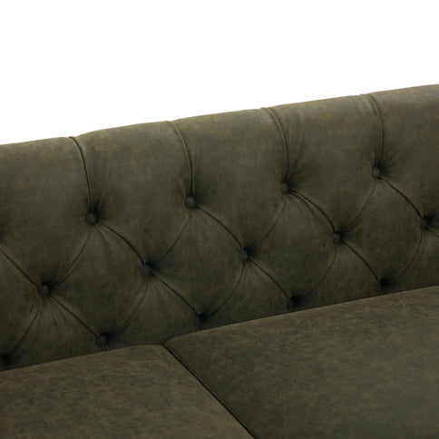 Chesterfield Sofa With Flared Arms For Living Room