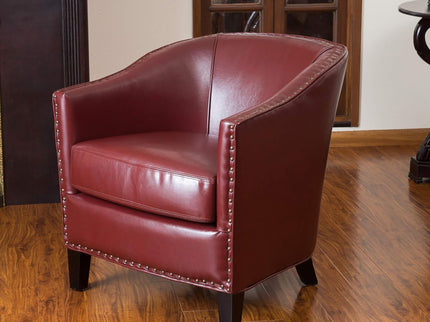 Enigmatica - Upholstered Club Chair With Nailhead Trim