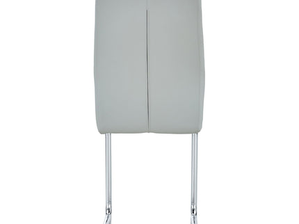 Modern Dining Chairs With Padded Seat, Metal Legs