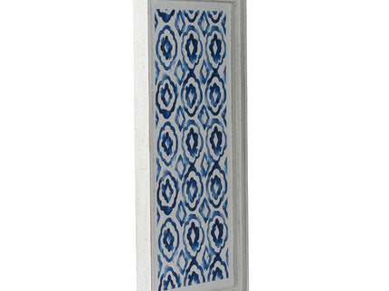 Hanging Sculptures, Modern Wall Art Decor (Set of 2) - White / Blue