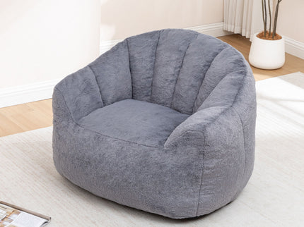 Beanbag Chair, Beanbag Sofa Chair With Armrests Stuffed High Density Foam