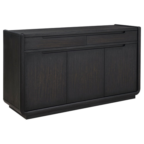 Bangor - 2 Drawer Dining Sideboard Server - Black