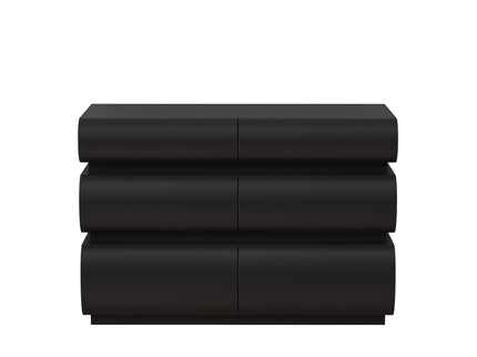 Minimalist Modern 6 Drawer Dresser, Handle Free Design With Wide Storage
