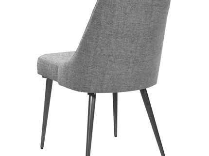 Side Chairs Upholstered With Tapered Legs (Set of 2) - Gray