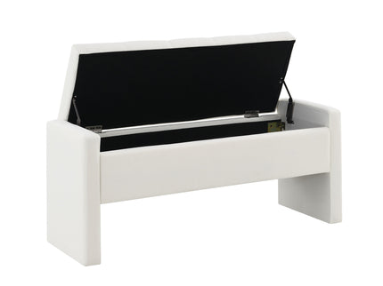 Modern Upholstered Large Bed End Bench With Storage