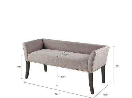 Elegant Design Bench Upholstery, Solid Wood Frame