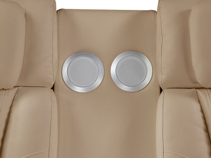 Electra - Power Reclining Loveseat With Power Headrests, Console, Speakers, Massage, LED Lighting And USB Control