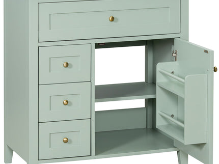 Bathroom Vanity With Sink, 3 Drawers And Adjustable Shelf, Freestanding Storage Unit