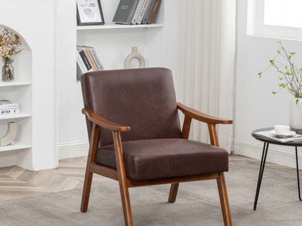 Accent Chair, Classic Mid Century Modern For Extra Seating