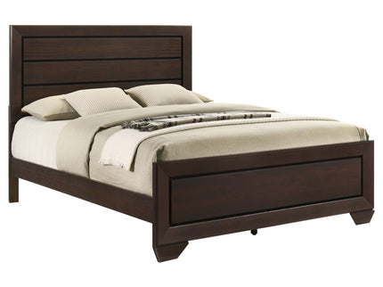 Harrison - Queen Panel Bed - Dark Brown